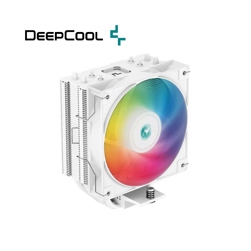Cooler DEEPCOOL AG400 ARGB – Air Cooler com 4 Heat Pipes, PWM Silencioso, TDP 220W, Compatível com Intel LGA 1700/1200/115X e AMD AM4/AM5