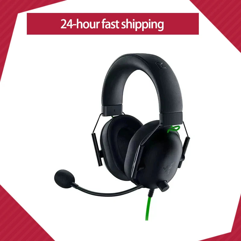 Razer BlackShark V2 X Headset Gamer com Fio – 7.1 Surround, Cancelamento de Ruído Passivo, Microfone Cardioide HyperClear
