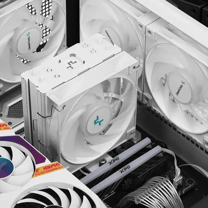 Cooler DEEPCOOL AG400 ARGB – Air Cooler com 4 Heat Pipes, PWM Silencioso, TDP 220W, Compatível com Intel LGA 1700/1200/115X e AMD AM4/AM5
