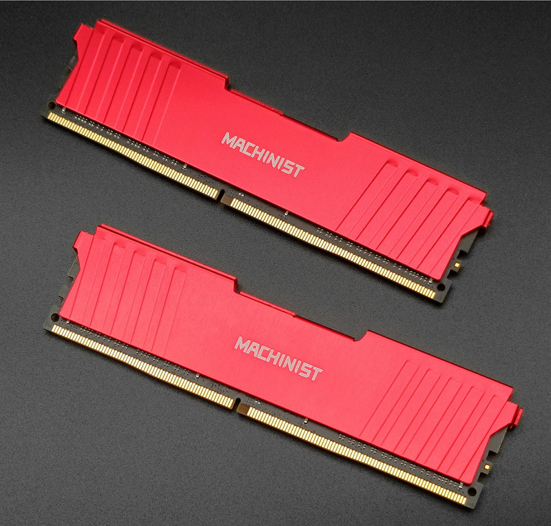 MACHINIST Memória DDR4 8GB / 16GB – 2133MHz / 2666MHz / 3200MHz com Dissipador de Calor | RAM DIMM para Desktop Compatível com Todas as Placas-Mãe