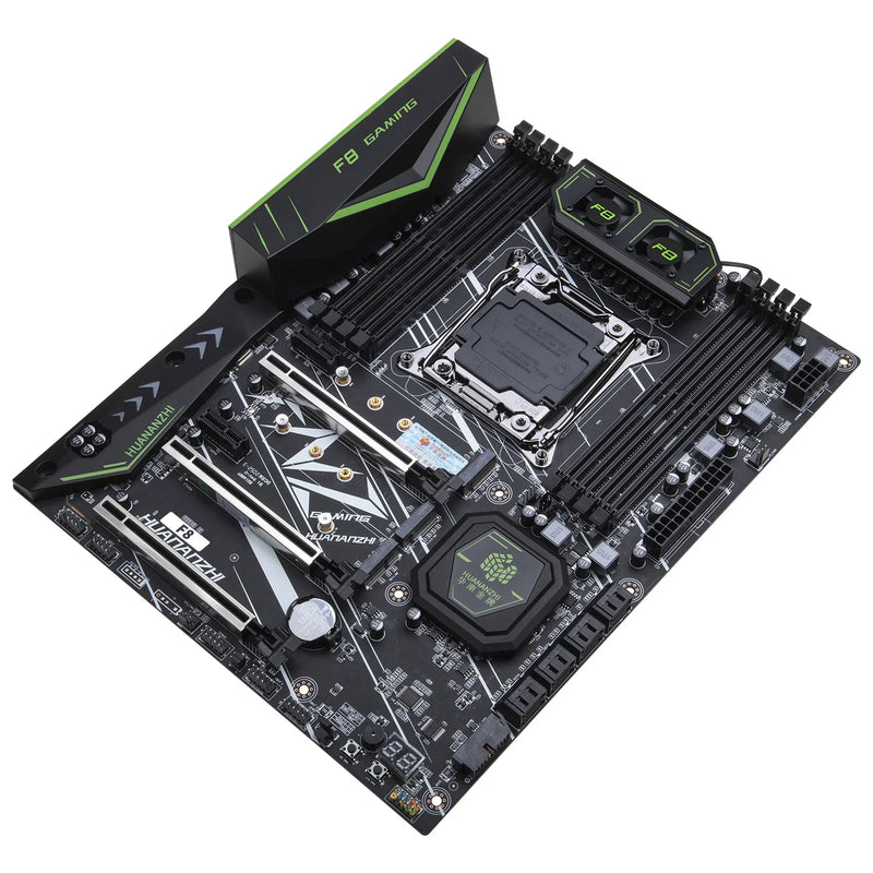 Placa-Mãe HUANANZHI X99 F8 LGA 2011-3 – Suporte para Xeon E5 v3/v4, DDR4 ECC/Non-ECC, NVMe e SATA