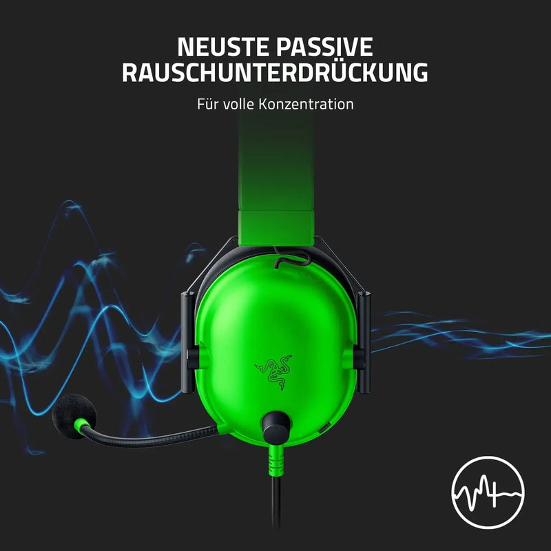 Razer BlackShark V2 X Headset Gamer com Fio – 7.1 Surround, Cancelamento de Ruído Passivo, Microfone Cardioide HyperClear