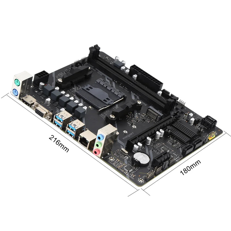 Kit Kllisre A320 – Placa-Mãe A320M + CPU AMD Ryzen 5 2600 + 16GB DDR4 3200MHz