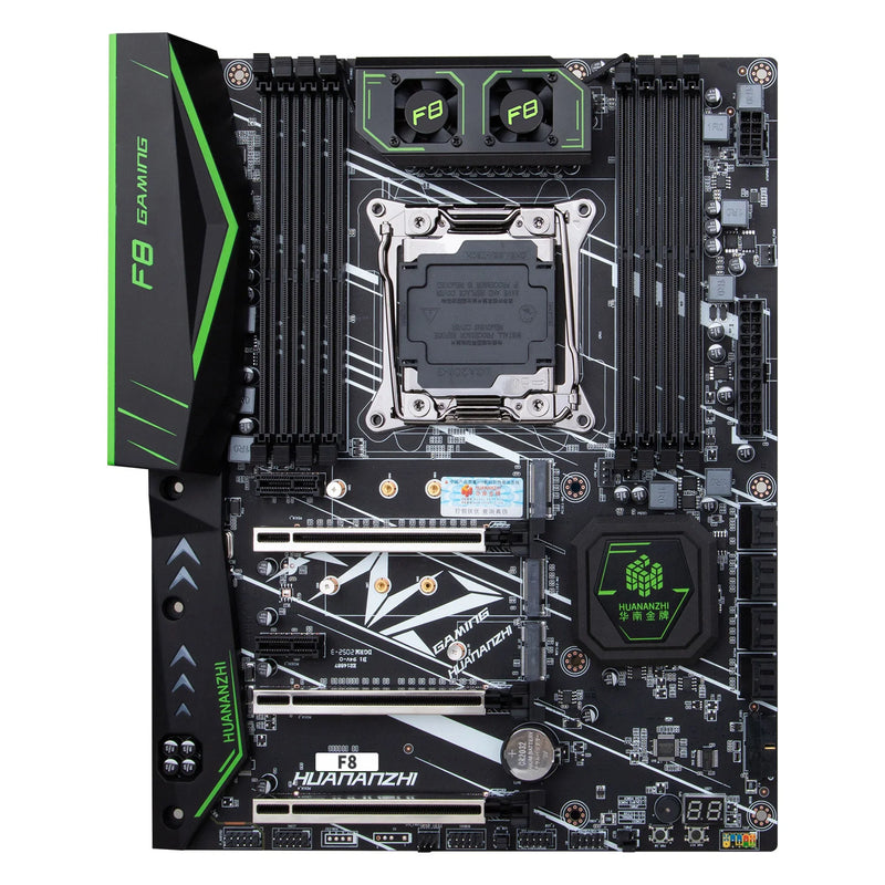 Placa-Mãe HUANANZHI X99 F8 LGA 2011-3 – Suporte para Xeon E5 v3/v4, DDR4 ECC/Non-ECC, NVMe e SATA